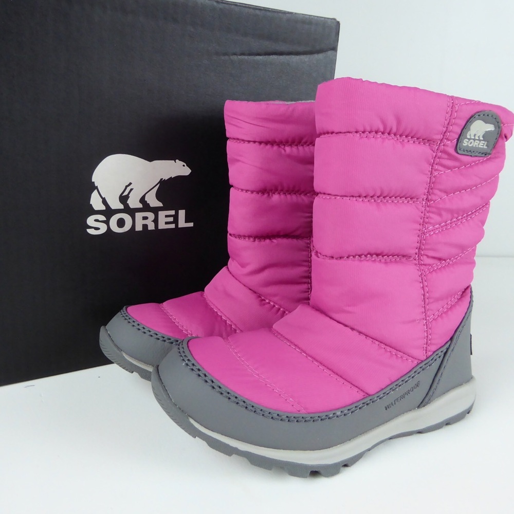 Sorel Whitney Mid Waterproof Kids Winter Boots *very good condition *
